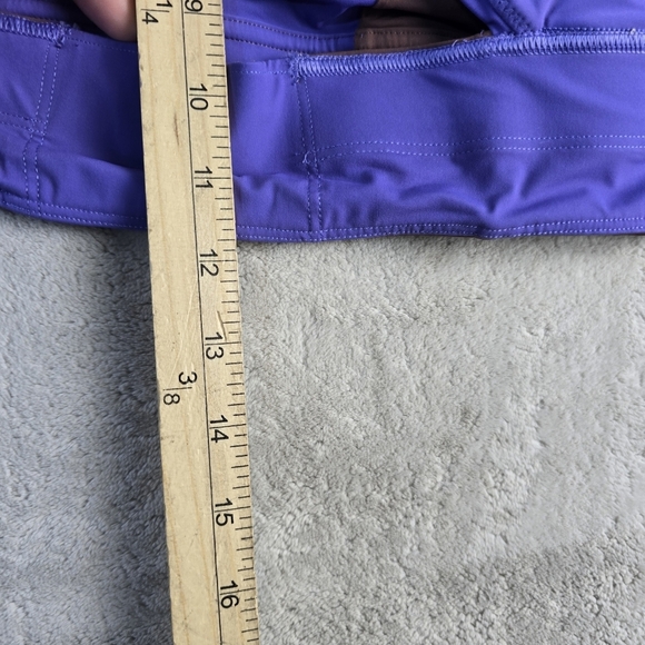 Lululemon Wunder Train Long Line Bra Purple Charged Indigo Support Sz 12 - Picture 7 of 7